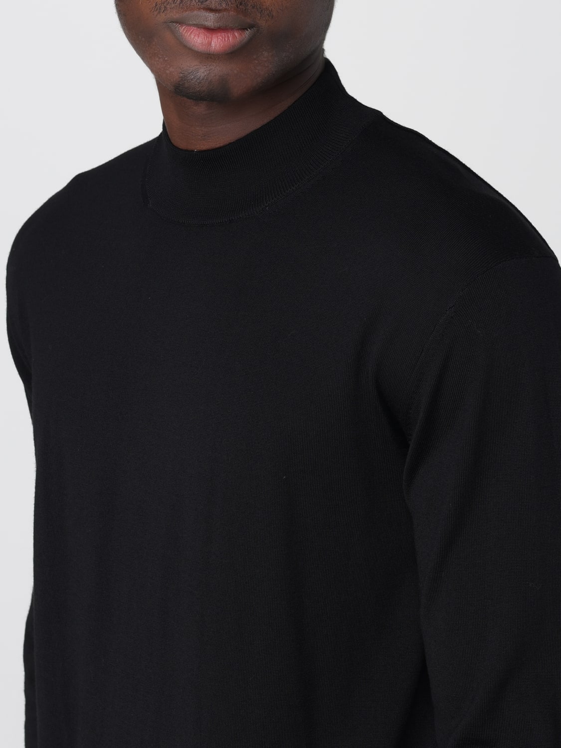 PAOLO PECORA SWEATER: Sweater men Paolo Pecora, Black - Img 3