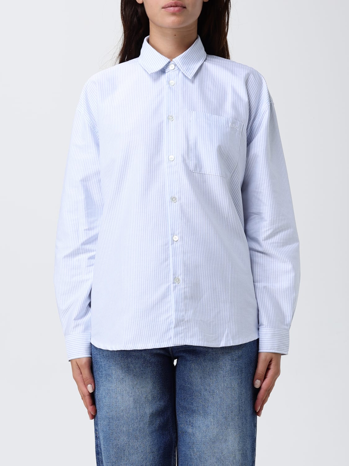 A.P.C. HEMDBLUSE: Hemdbluse damen A.P.C., Blau - Img 1