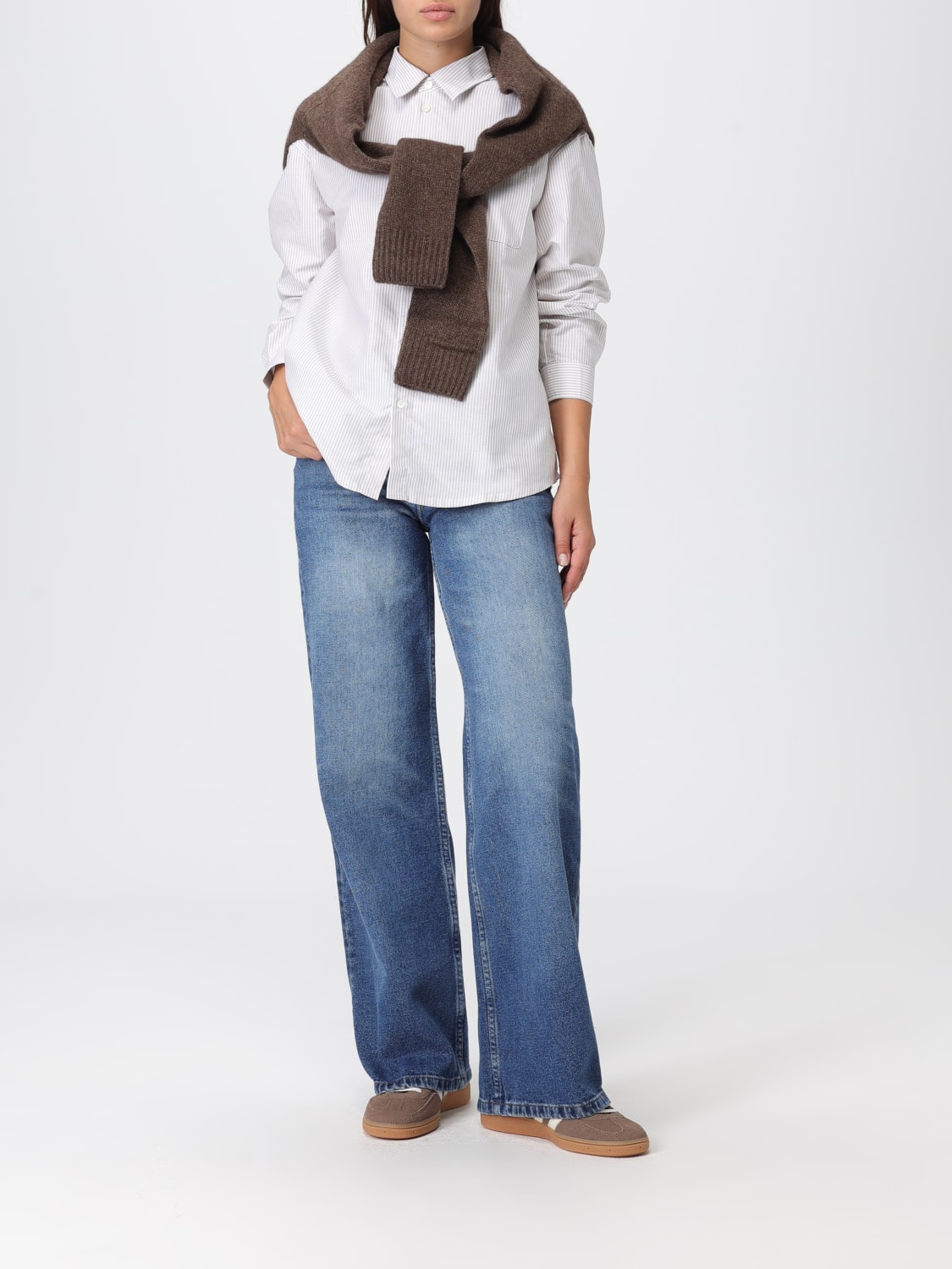 A.P.C. CHEMISE: Chemise femme A.P.C., Beige - Img 2