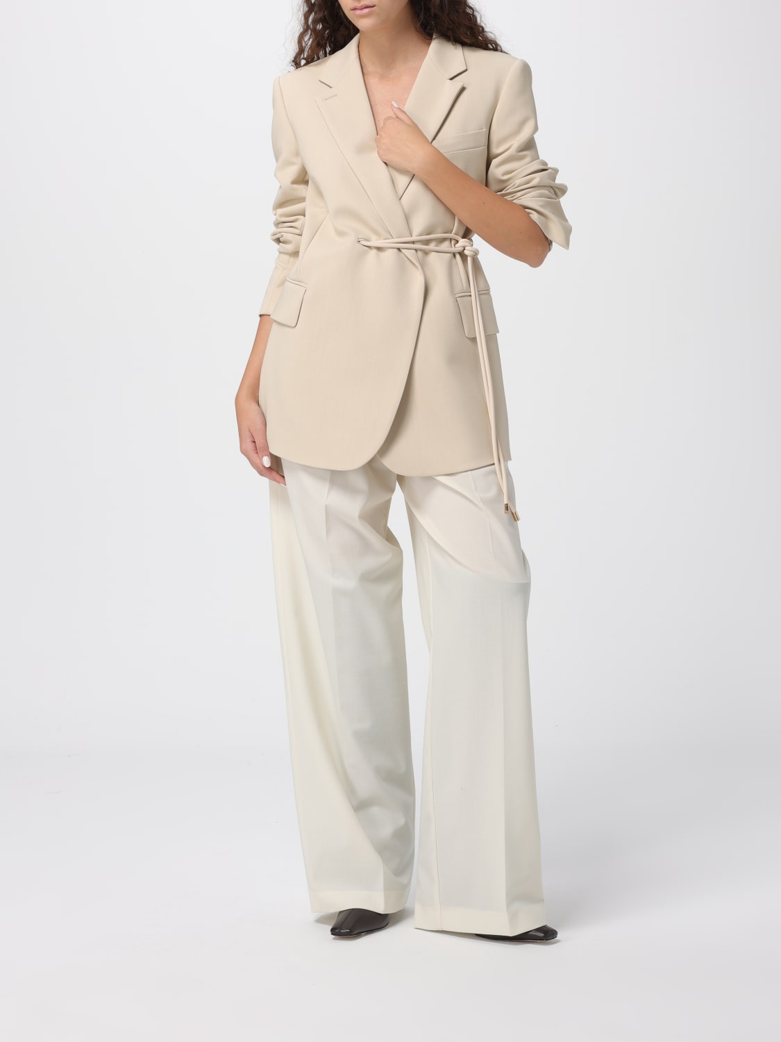 SPORTMAX JACKET: Coat woman Sportmax, Ivory - Img 2