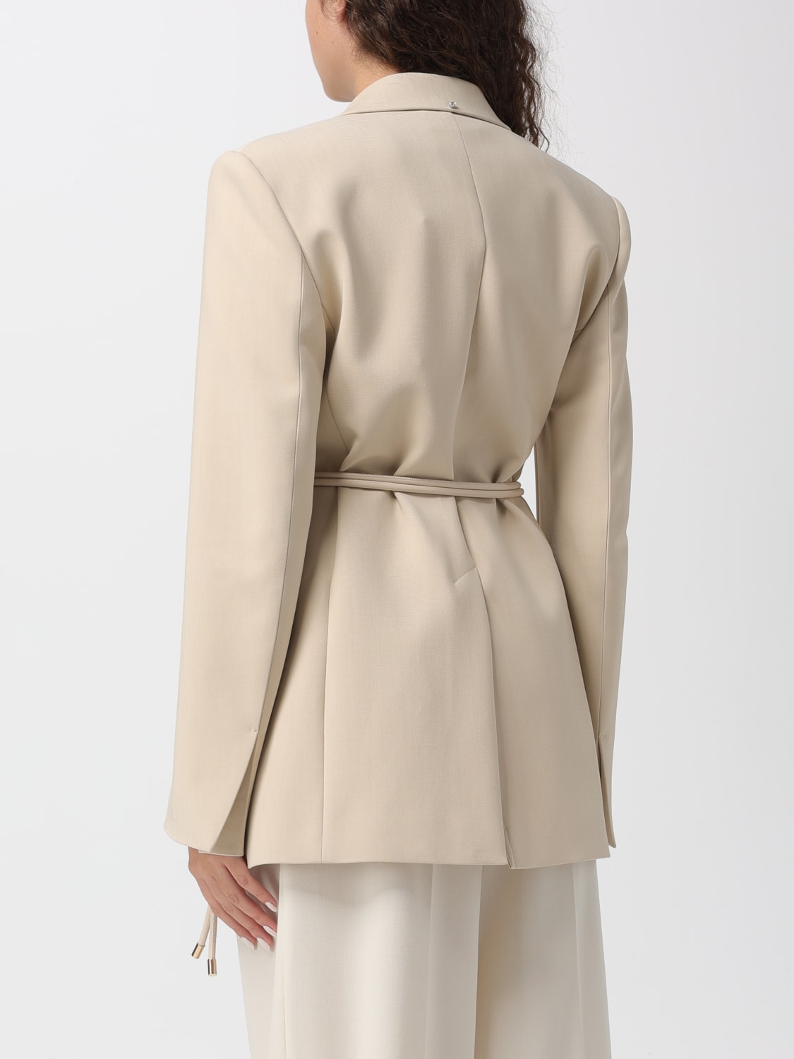 SPORTMAX JACKET: Coat woman Sportmax, Ivory - Img 3