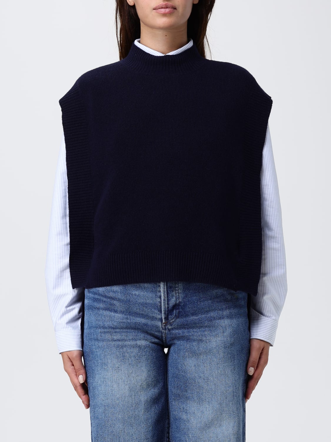 A.P.C. PULLOVER: Pullover damen A.P.C., Blau - Img 1