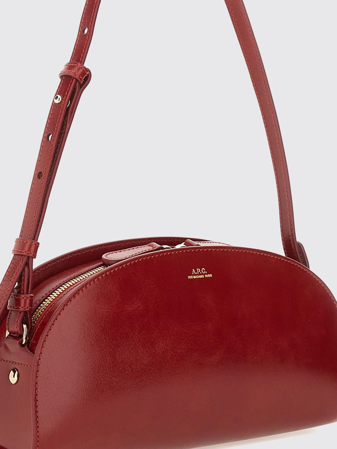 A.P.C. SHOULDER BAG: Shoulder bag woman A.P.C., Red - Img 3