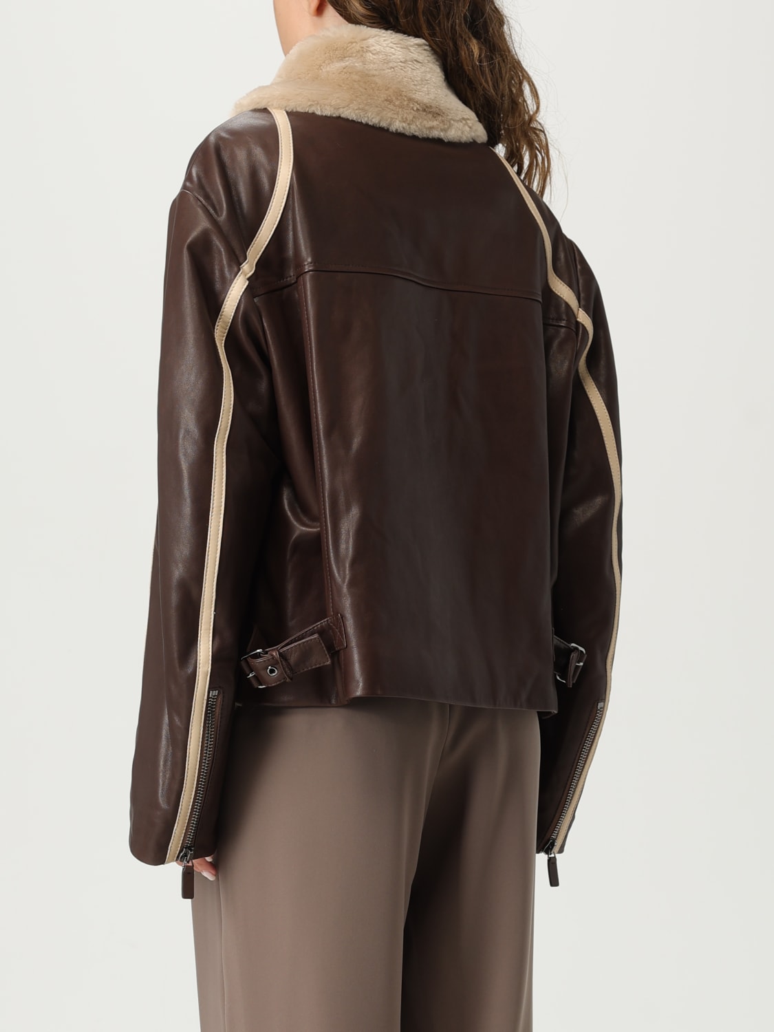 EMPORIO ARMANI JACKET: Jacket woman Emporio Armani, Brown - Img 2