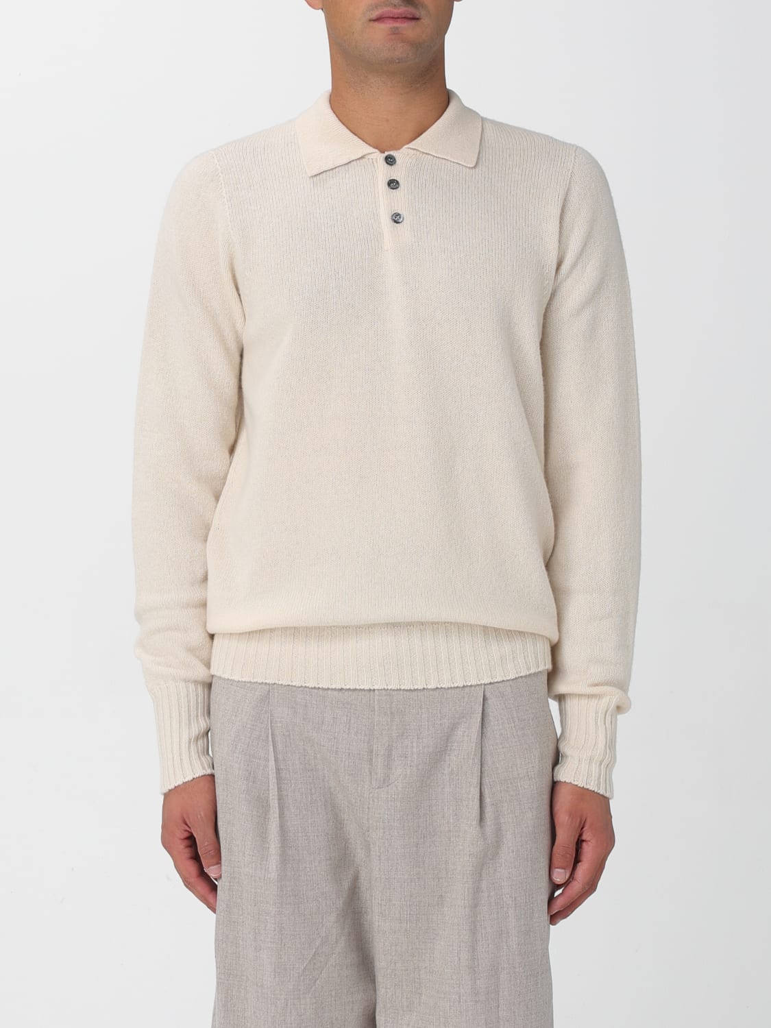 DRUMOHR POLO SHIRT: Cardigan men Drumohr, White - Img 1