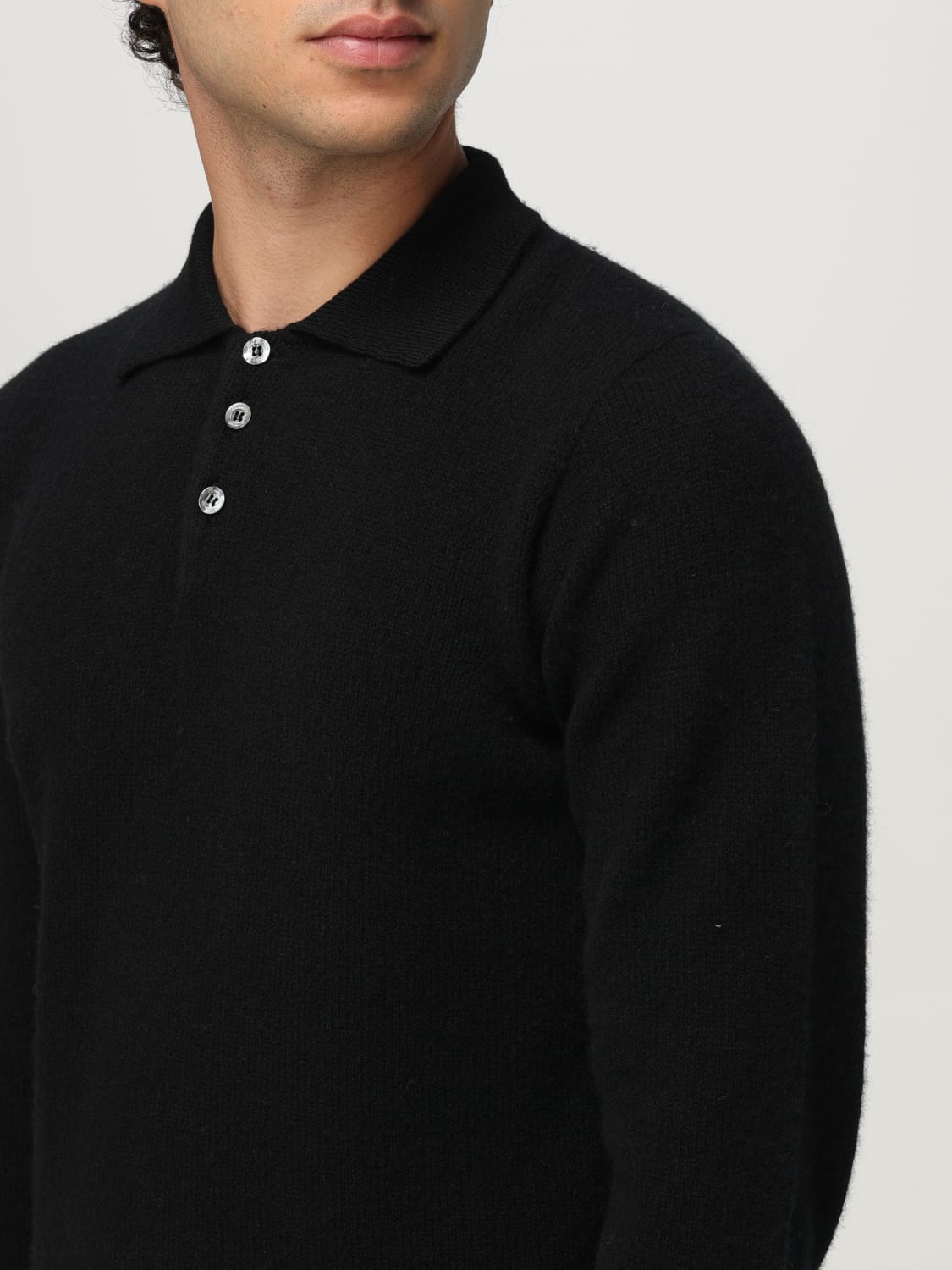 DRUMOHR POLO SHIRT: Cardigan men Drumohr, Black - Img 3