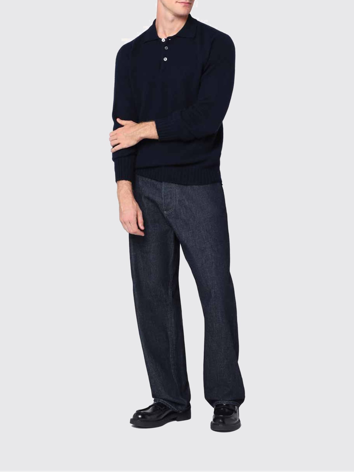 DRUMOHR POLO: Strickjacke herren Drumohr, Blau - Img 2