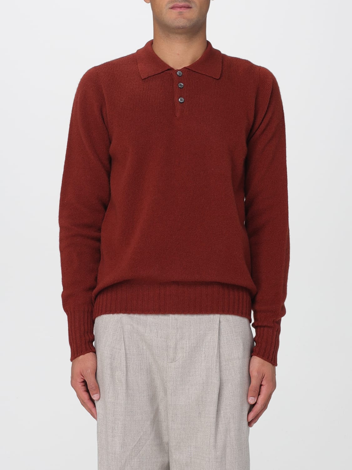 DRUMOHR POLO SHIRT: Cardigan men Drumohr, Red - Img 1