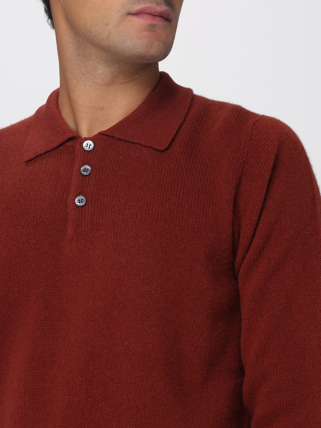 DRUMOHR POLO SHIRT: Cardigan men Drumohr, Red - Img 3
