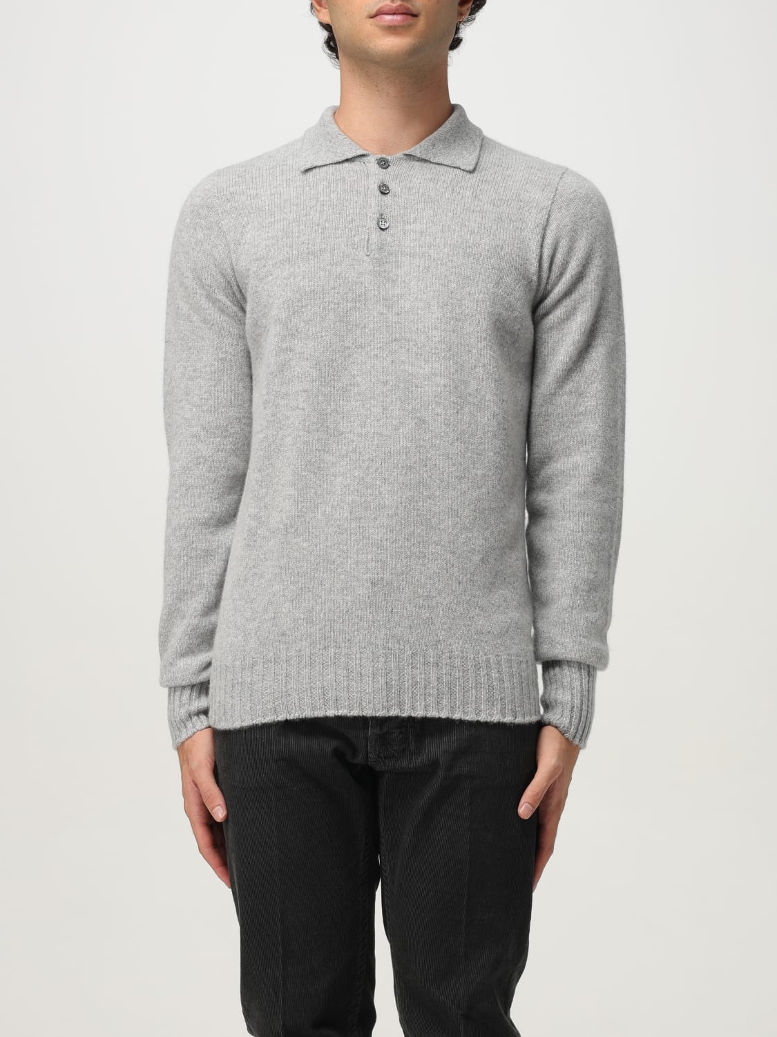 DRUMOHR POLO SHIRT: Cardigan men Drumohr, Grey - Img 1
