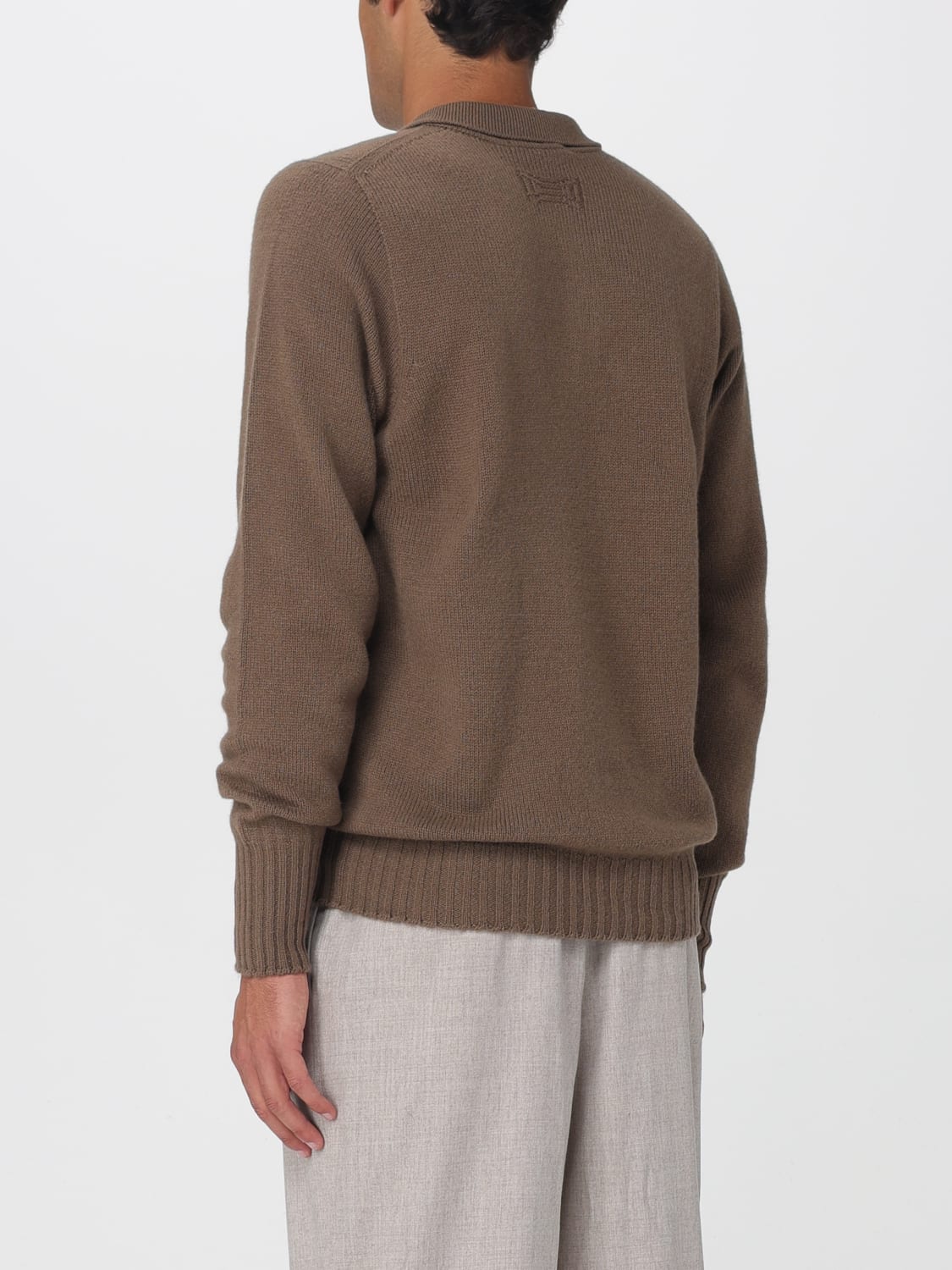 DRUMOHR POLO SHIRT: Cardigan men Drumohr, Beige - Img 2