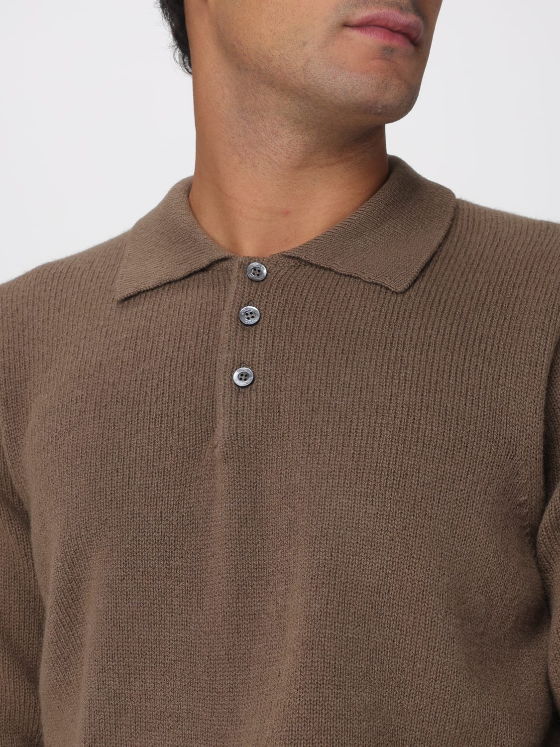 DRUMOHR POLO SHIRT: Cardigan men Drumohr, Beige - Img 3