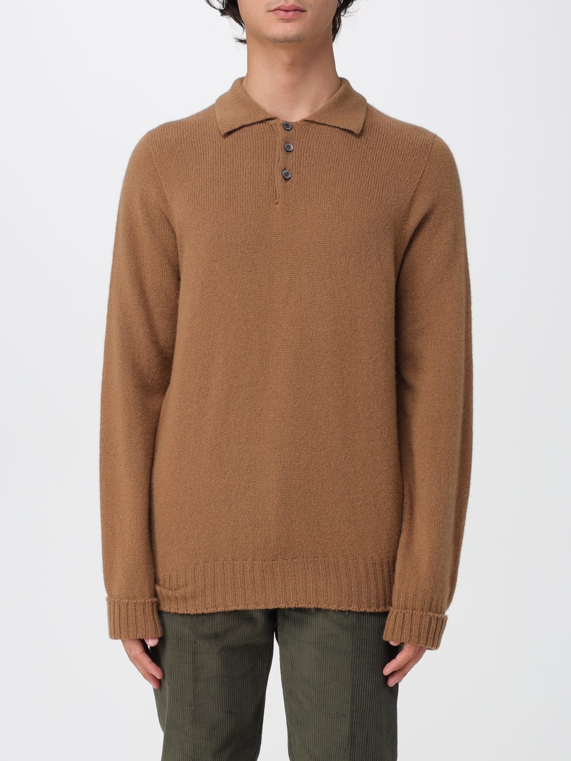 DRUMOHR POLO: Strickjacke herren Drumohr, Braun - Img 1