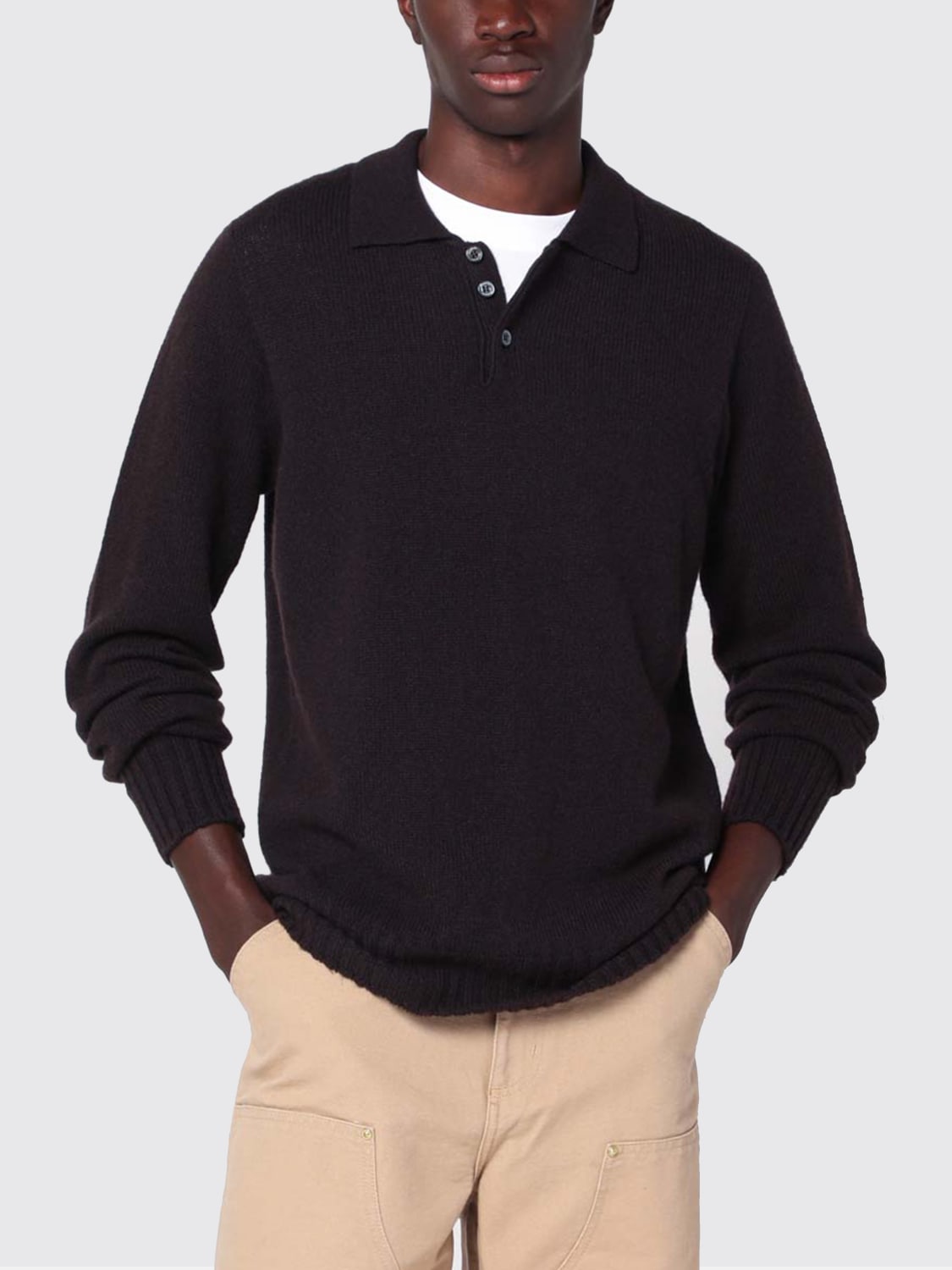 DRUMOHR POLO SHIRT: Cardigan men Drumohr, Grey 1 - Img 4