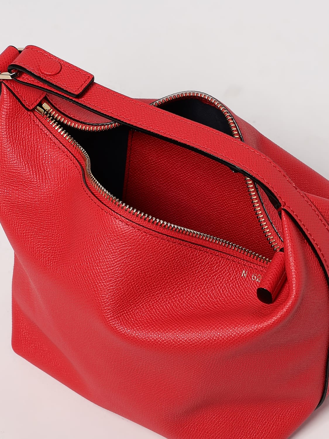 VALEXTRA MINI BAG: Shoulder bag woman Valextra, Red - Img 4