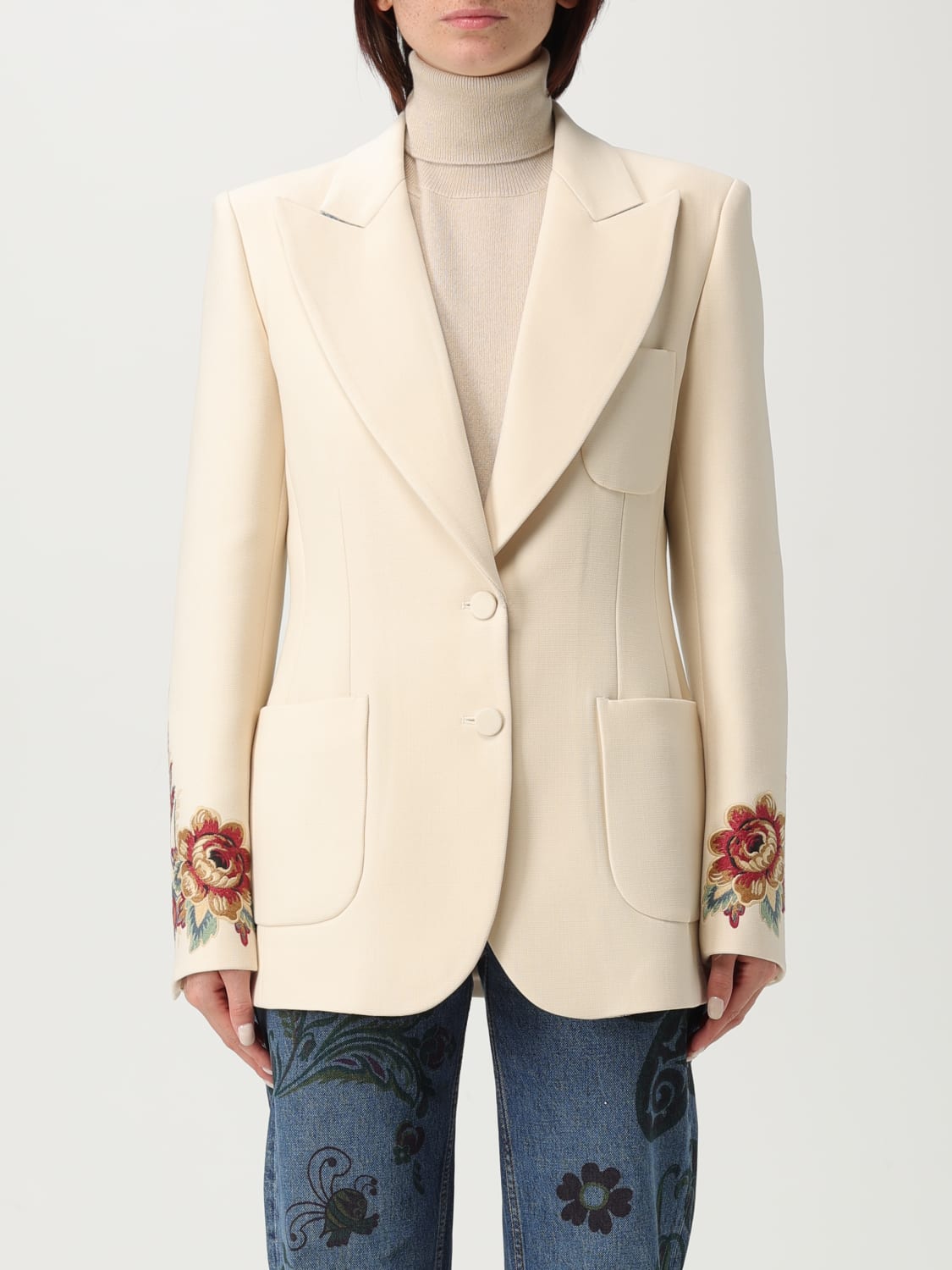 ETRO CHAQUETA: Americana mujer Etro, Blanco - Img 1