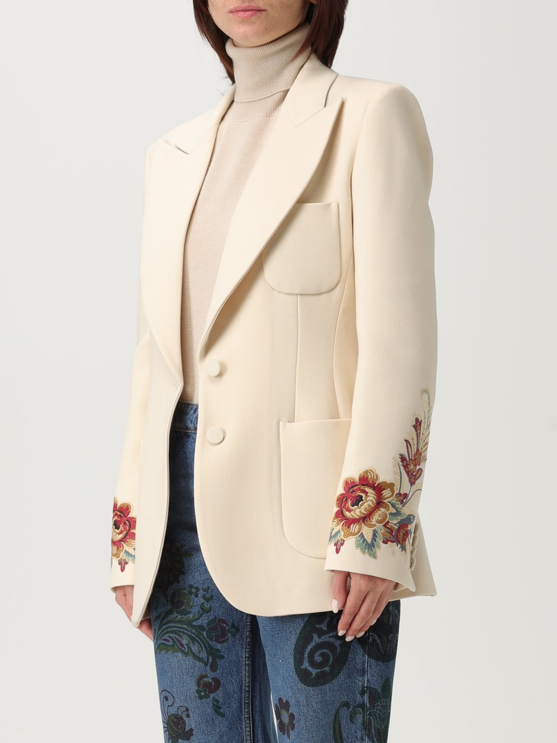 ETRO CHAQUETA: Americana mujer Etro, Blanco - Img 4