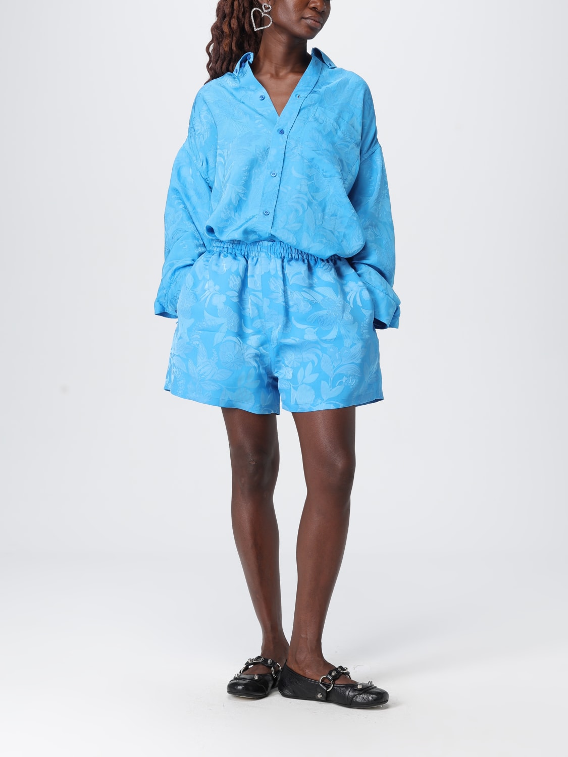 BALENCIAGA SHORTS: Shorts damen Balenciaga, Himmelblau - Img 2