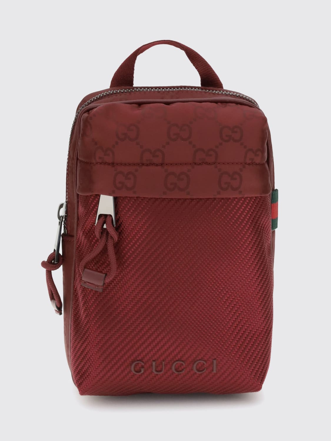 GUCCI BACKPACK: Bags men Gucci, Burgundy - Img 1