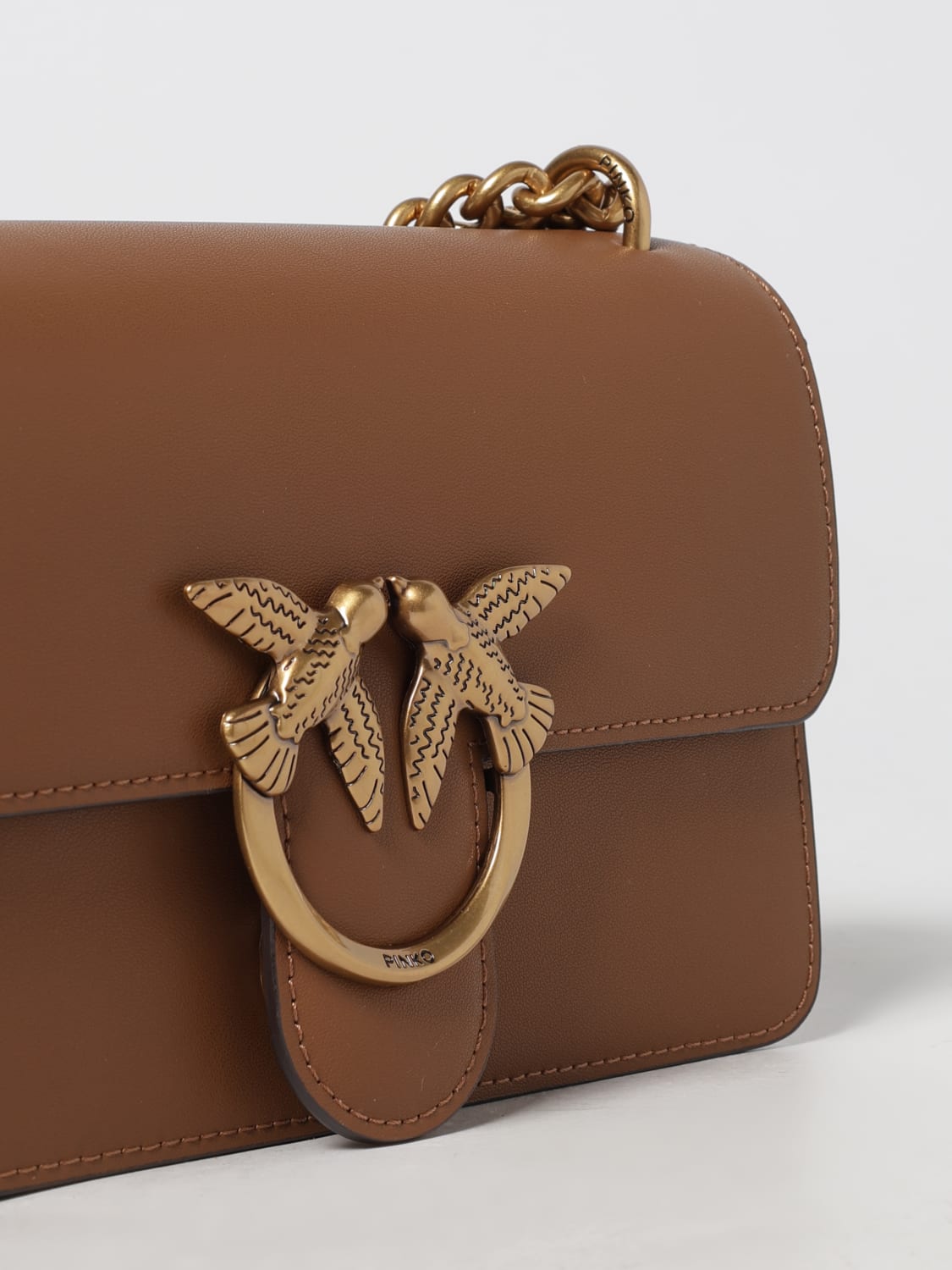 PINKO MINI BOLSO: Bolso de hombro mujer Pinko, Cuero - Img 3