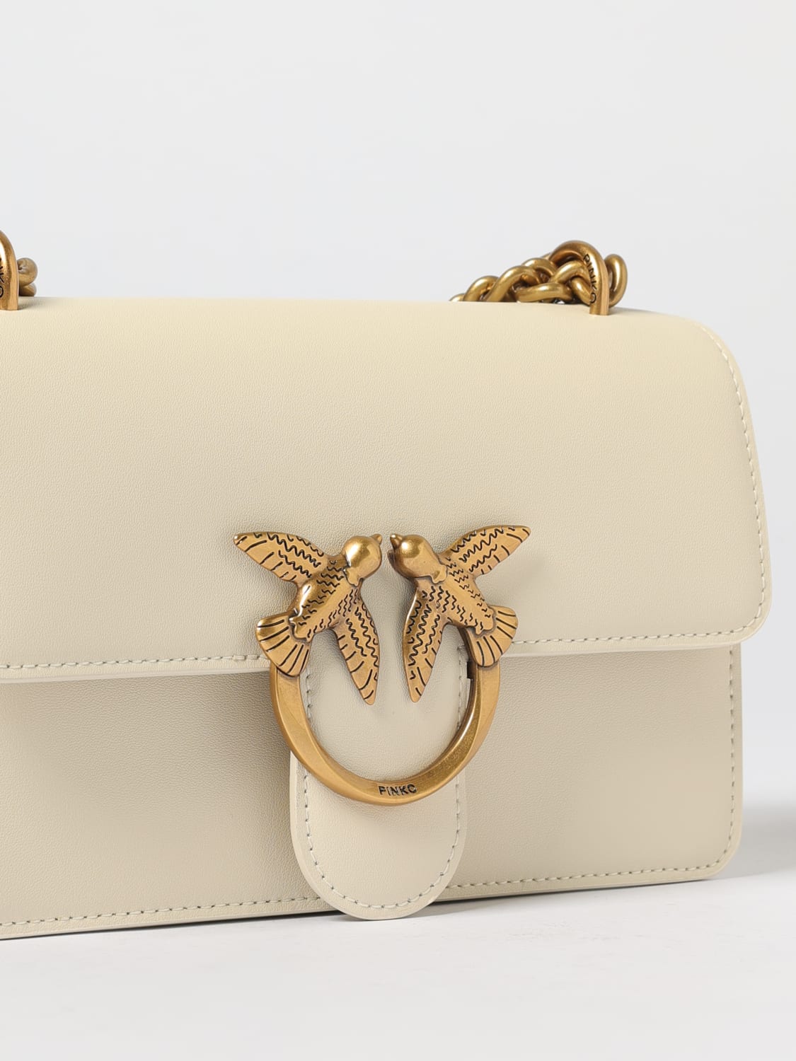 PINKO MINI BAG: Shoulder bag woman Pinko, White 1 - Img 3