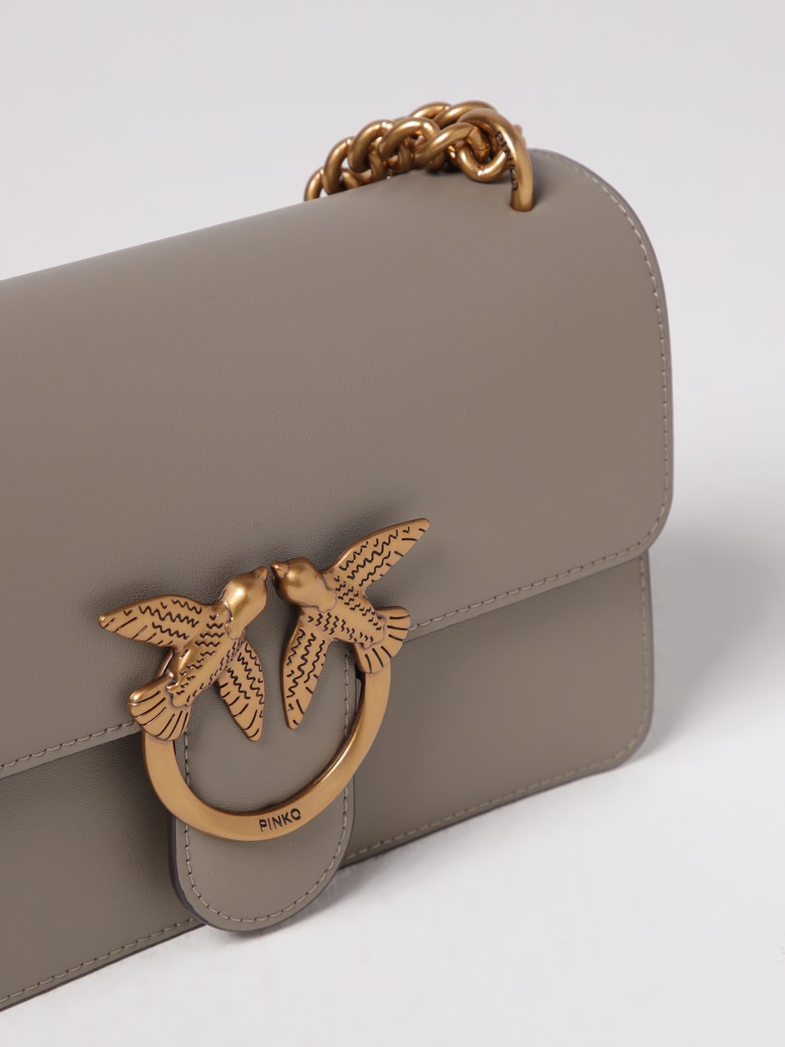 PINKO MINI BOLSO: Bolso de hombro mujer Pinko, Nuez - Img 3