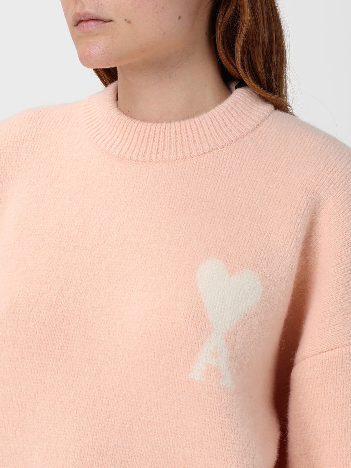 AMI PARIS PULLOVER: Sweatshirt damen Ami Paris, Puder - Img 3