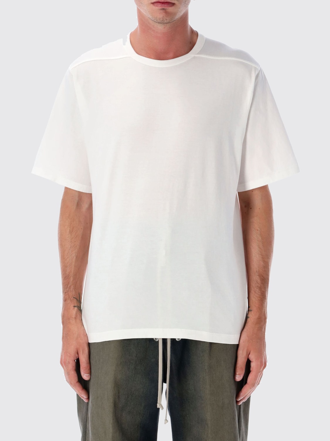 RICK OWENS T-SHIRT: Sneakers men Rick Owens, Milk - Img 1