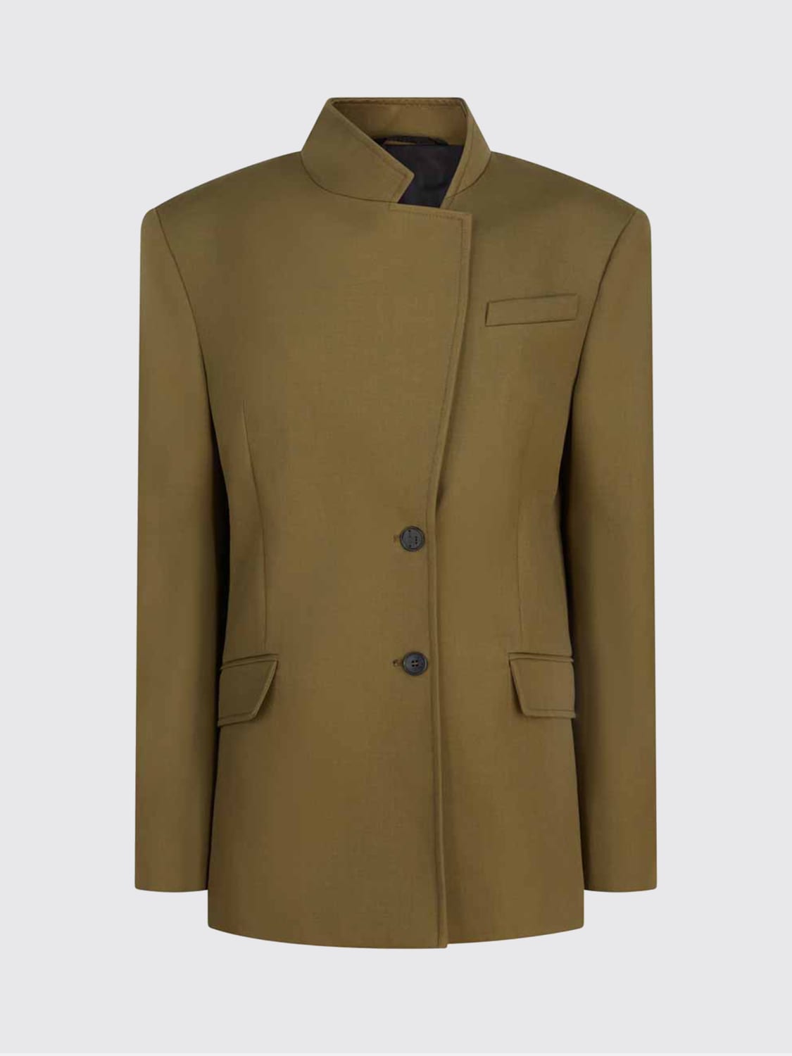 THE ATTICO 外套: 西服外套 女士 The Attico, 绿色 - Img 1