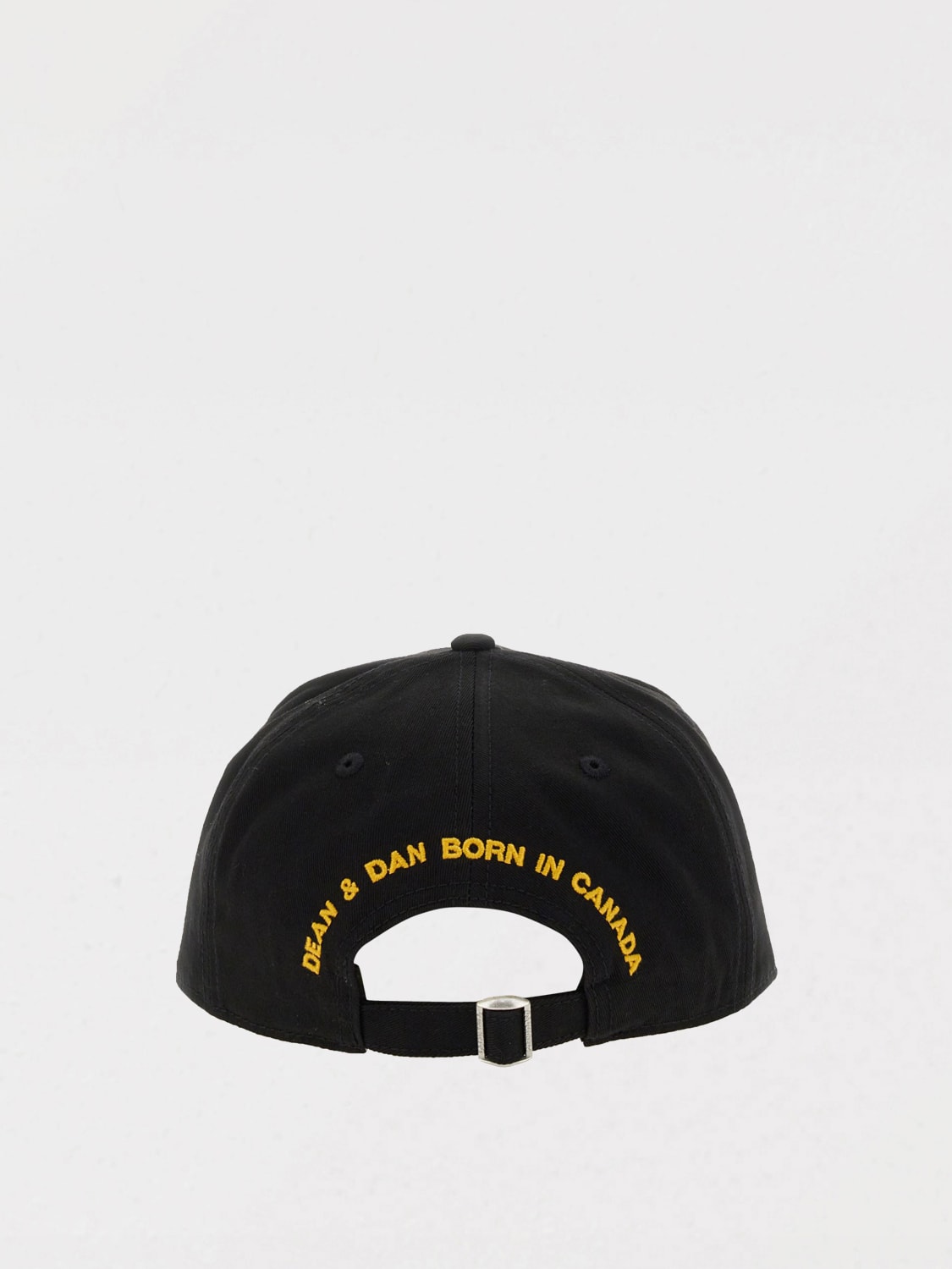 DSQUARED2 CAPPELLO: Cappello Dsquared2 in cotone con patch logo , Nero - Img 3