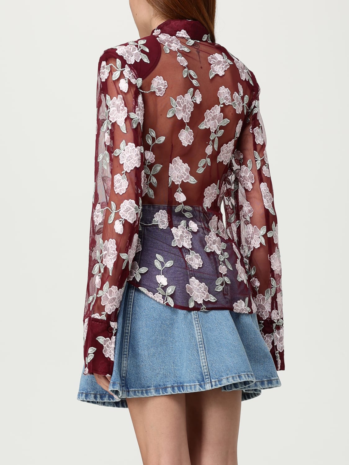 ROTATE SHIRT: Shirt woman Rotate, Red - Img 3