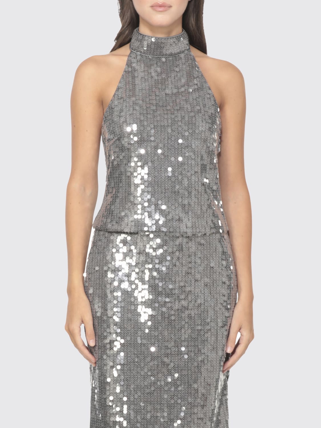 ROTATE TOP: Top femme Rotate, Gris - Img 1