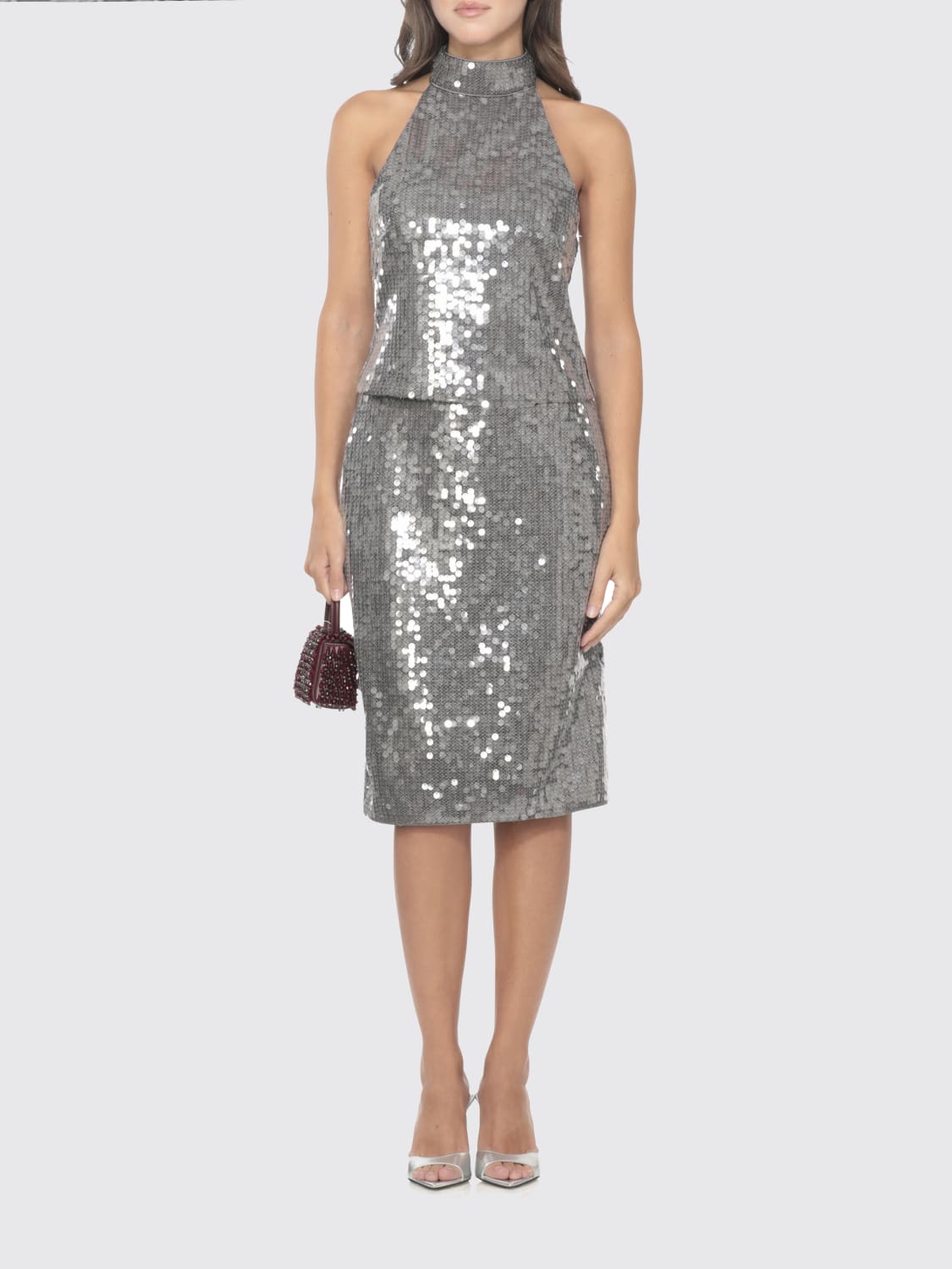 ROTATE TOP: Top femme Rotate, Gris - Img 4