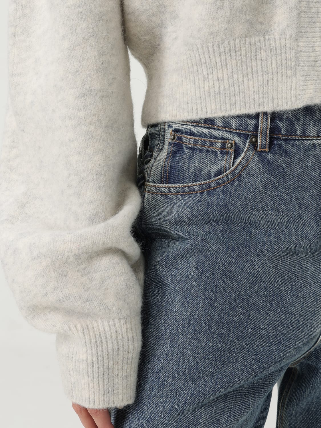 ROTATE SWEATER: Sweater woman Rotate, White - Img 4