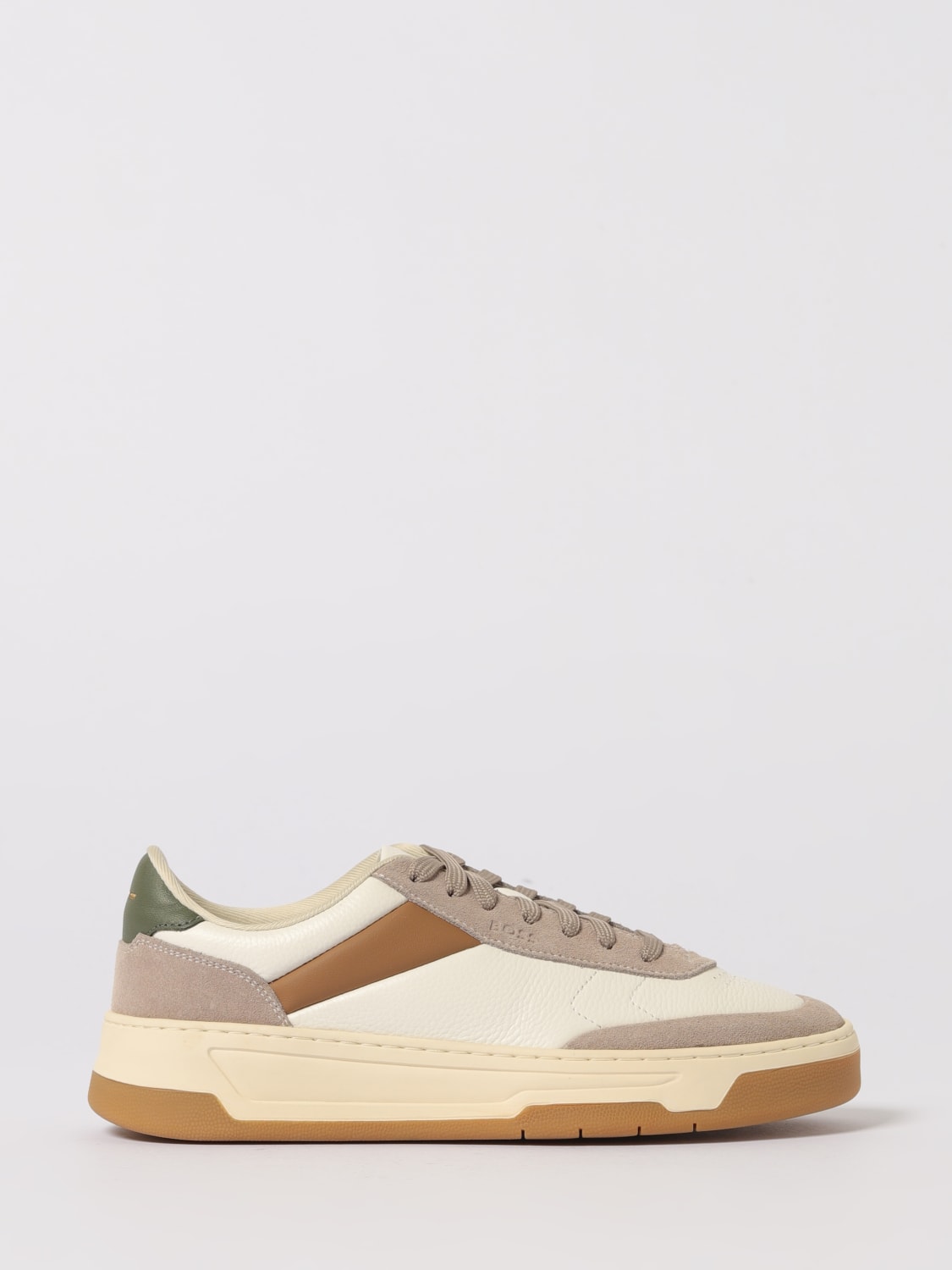 BOSS SNEAKERS: Shoes men Boss, Beige - Img 1