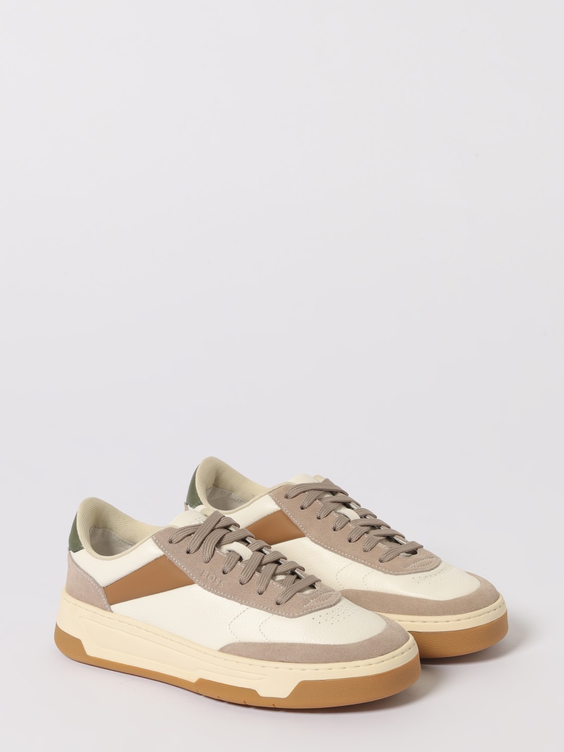 BOSS SNEAKERS: Shoes men Boss, Beige - Img 2