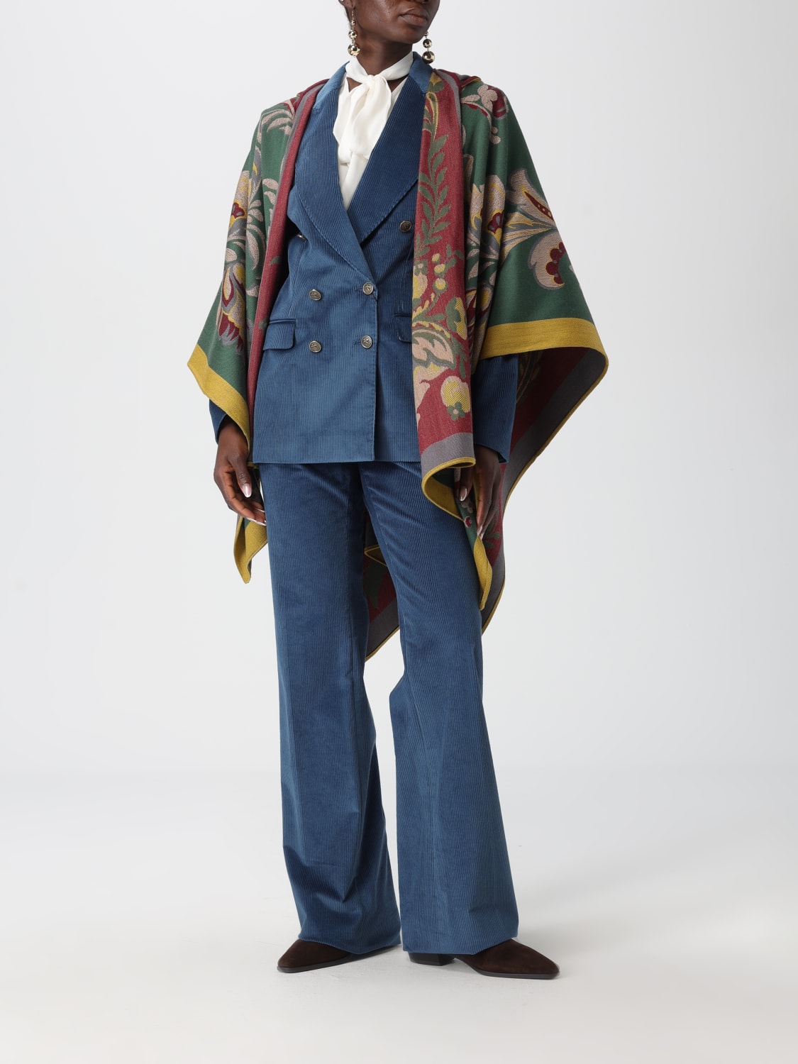 ETRO JACKET: Blazer woman Etro, Blue - Img 2