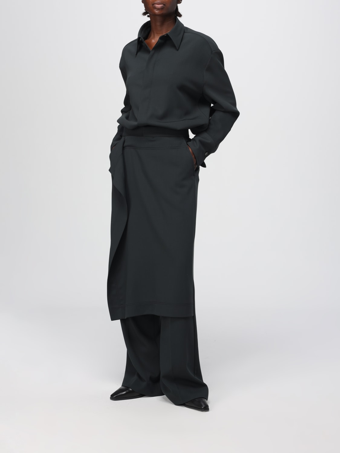 AMI PARIS PANTALONI: Pantalone in misto lana Ami Paris, Grigio - Img 2