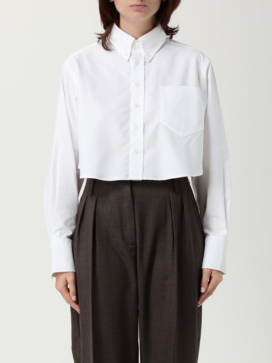 AMI PARIS CAMISA: Falda mujer Ami Paris, Blanco - Img 1