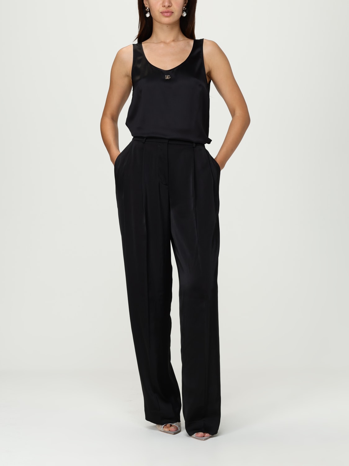 DOLCE & GABBANA 上衣: 上衣 女士 Dolce & Gabbana, 黑色 - Img 2