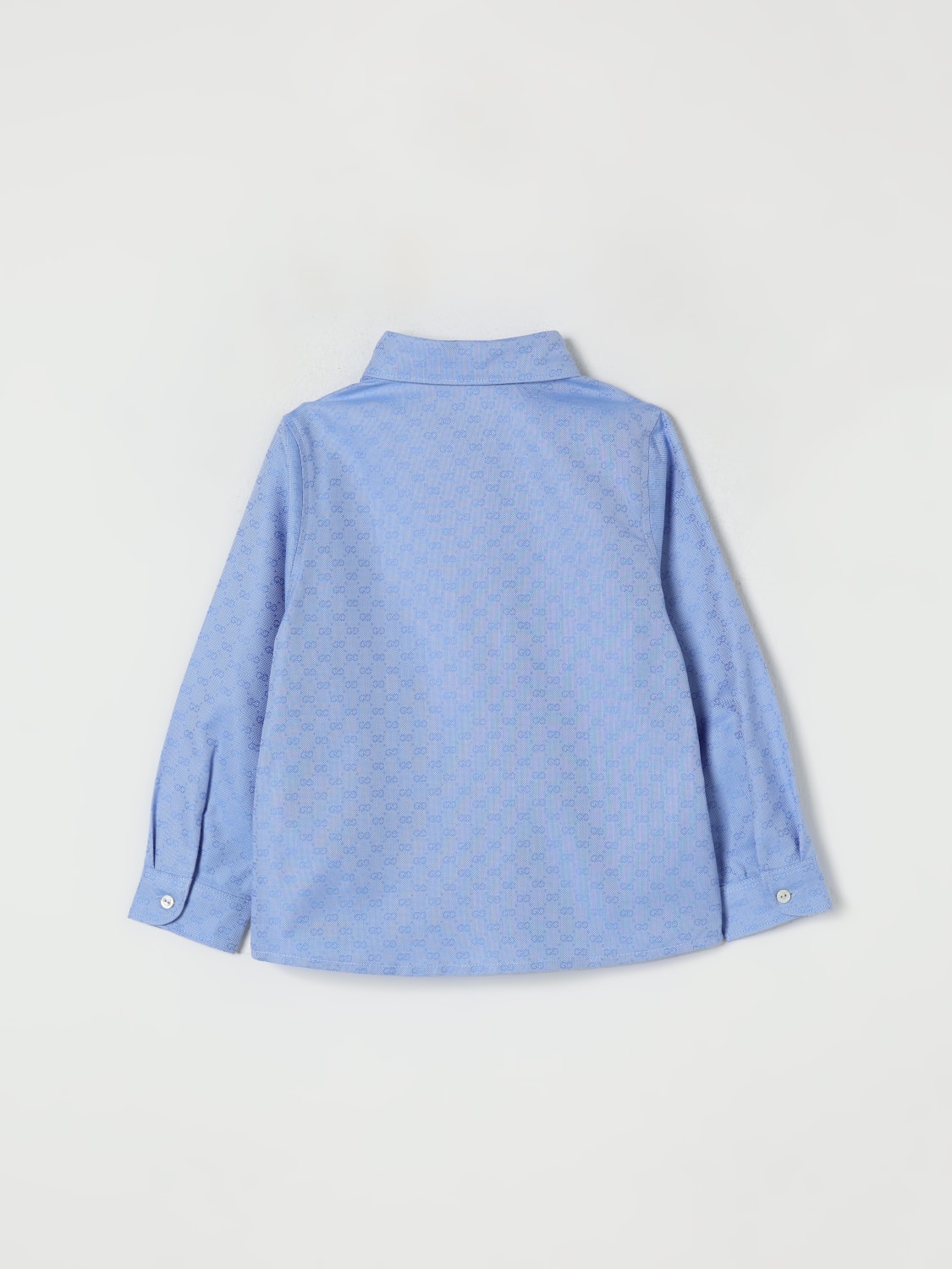 GUCCI CAMISA: Camisa niños Gucci, Azul Claro - Img 2