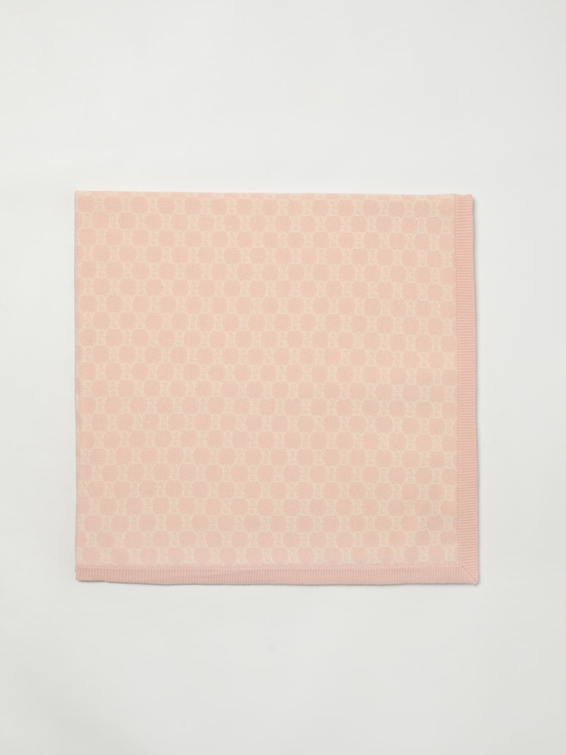 GUCCI COPERTINA: Copertina GG Gucci in lana jacquard , Rosa - Img 1