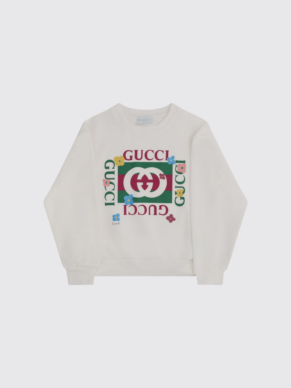 GUCCI JERSEY: Jersey niños Gucci, Blanco - Img 1