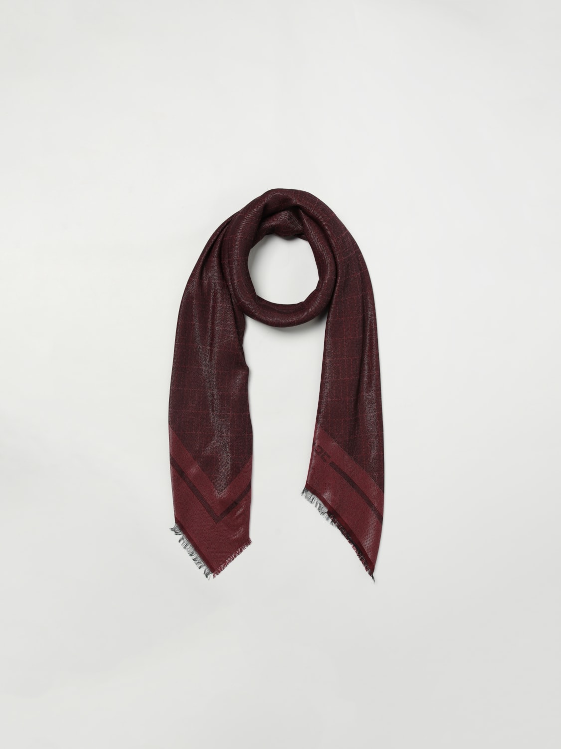 ELISABETTA FRANCHI BUFANDA: Bufanda mujer Elisabetta Franchi, Vino - Img 2