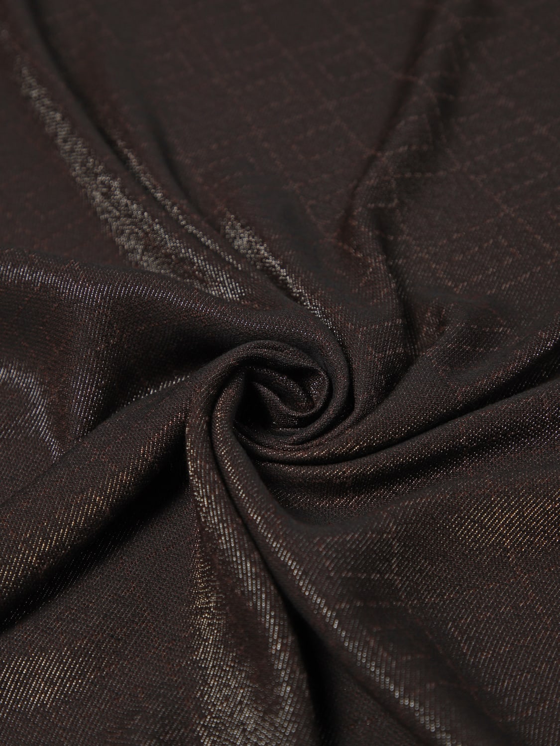 ELISABETTA FRANCHI SCIARPA: Sciarpa Elisabetta Franchi in viscosa con monogram jacquard , Caffe - Img 3