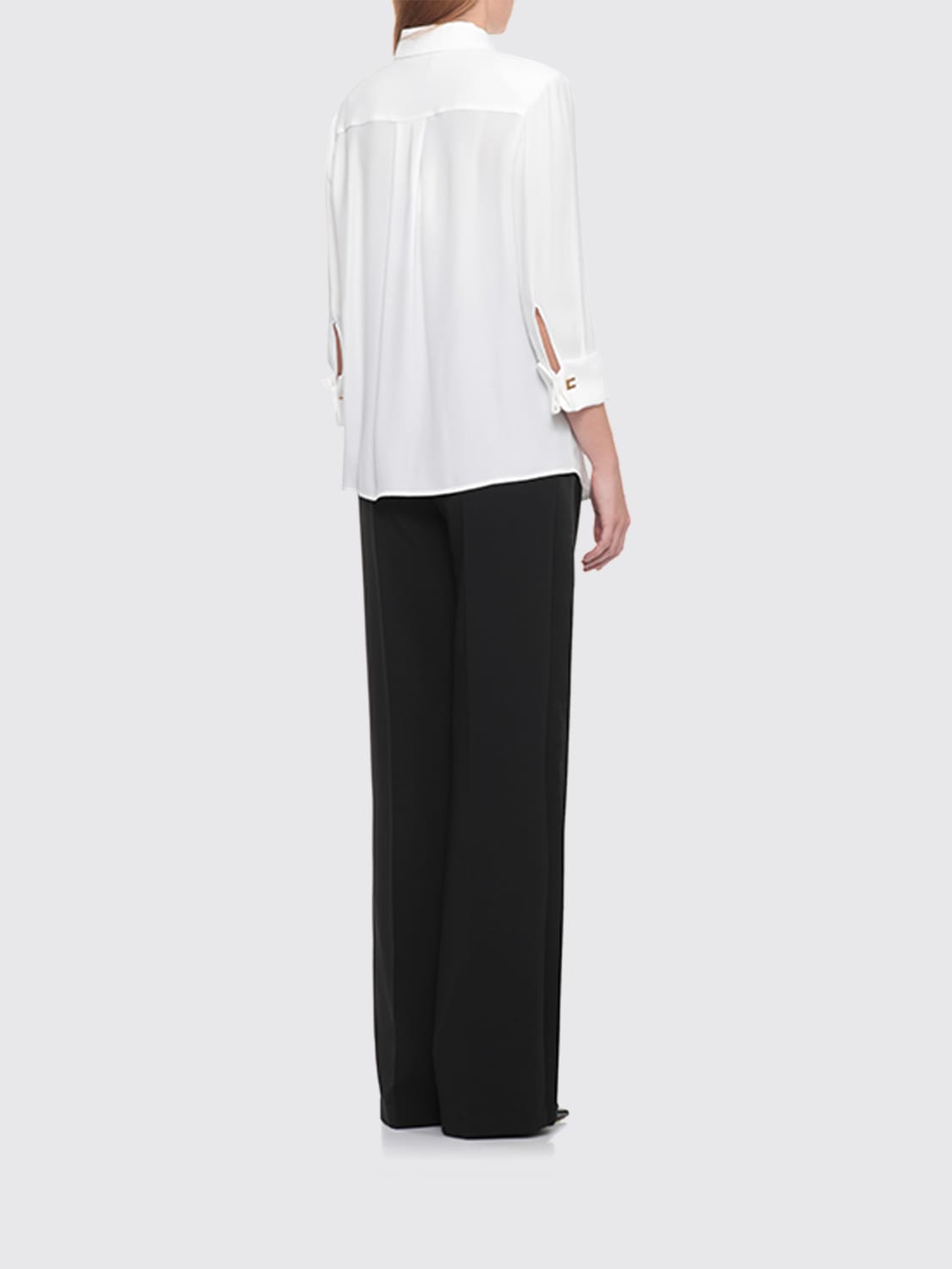 ELISABETTA FRANCHI CAMICIA: Camicia Elisabetta Franchi in viscosa , Avorio - Img 3