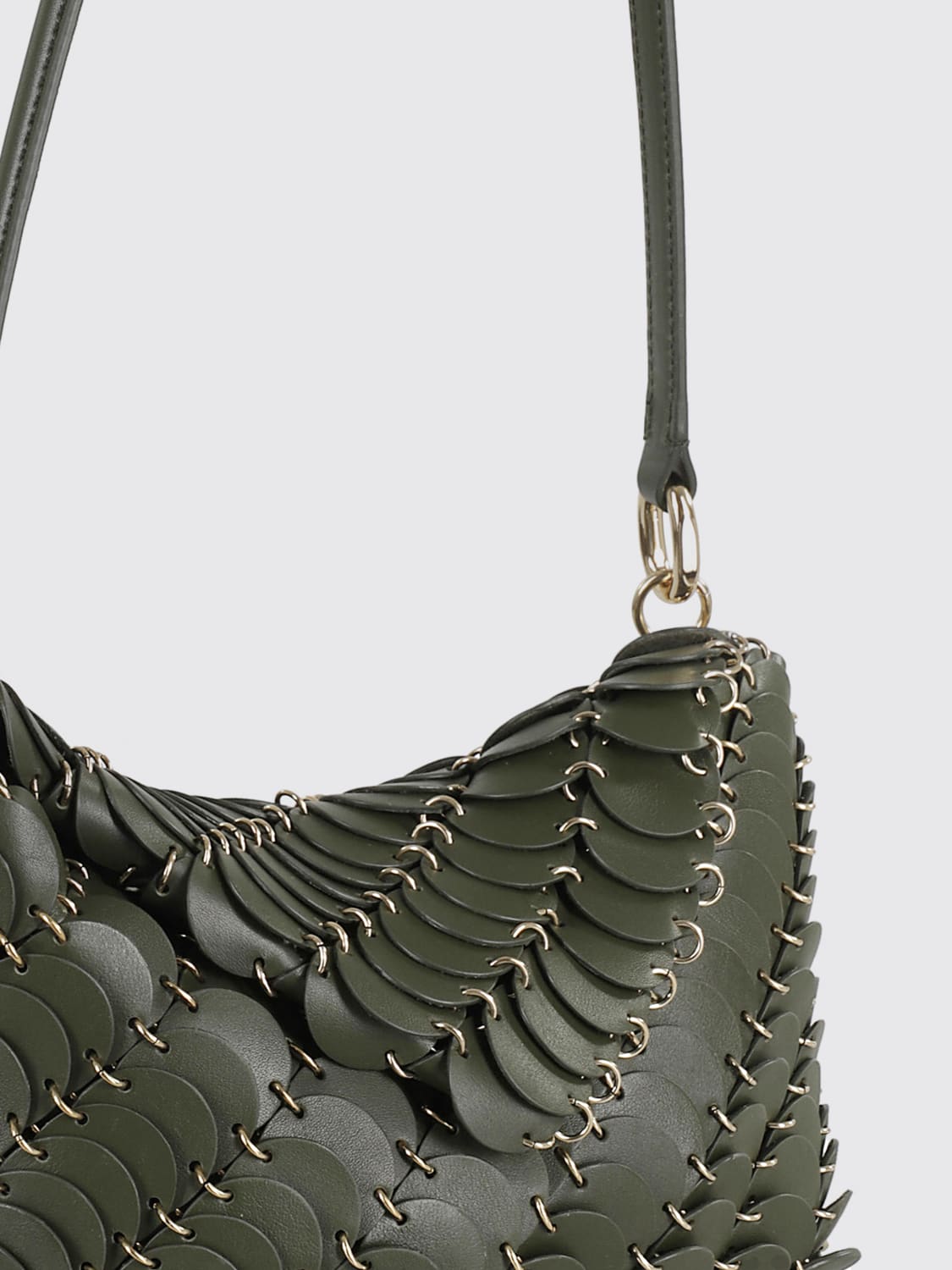 RABANNE SHOULDER BAG: Shoulder bag woman Rabanne, Kaki - Img 3