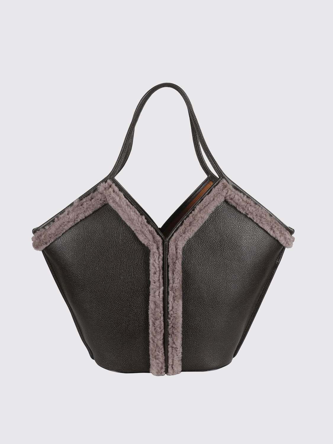 HEREU TOTE BAG: Shoulder bag woman Hereu, Brown - Img 1