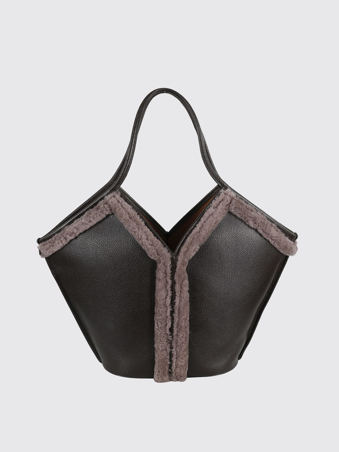 HEREU TOTE BAG: Shoulder bag woman Hereu, Brown - Img 2