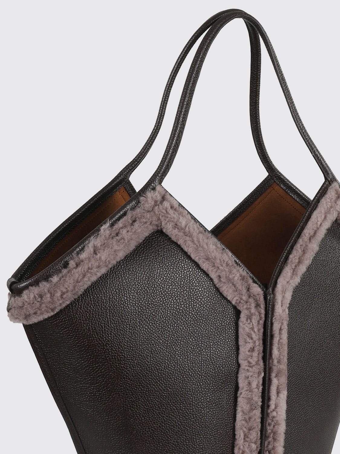 HEREU TOTE BAG: Shoulder bag woman Hereu, Brown - Img 3